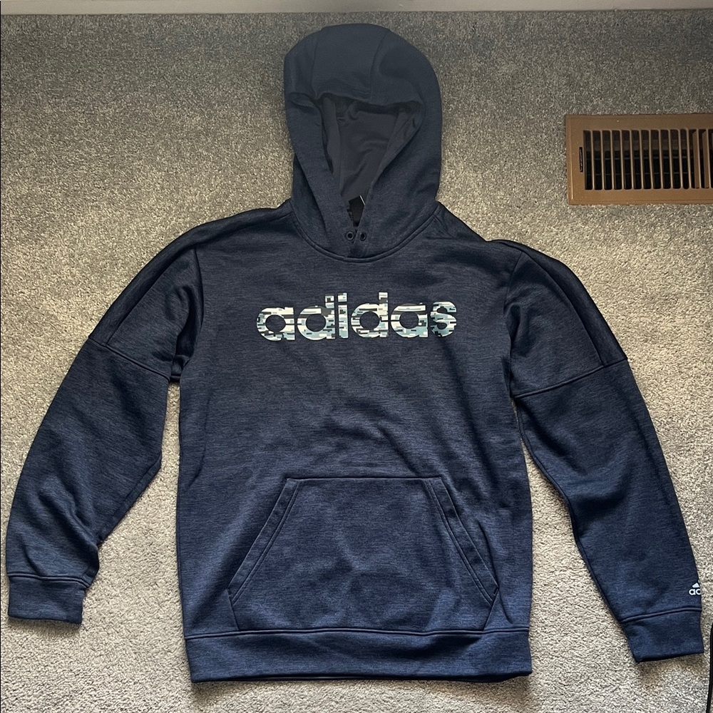 Adidas Men's Dark Blue Hoodie